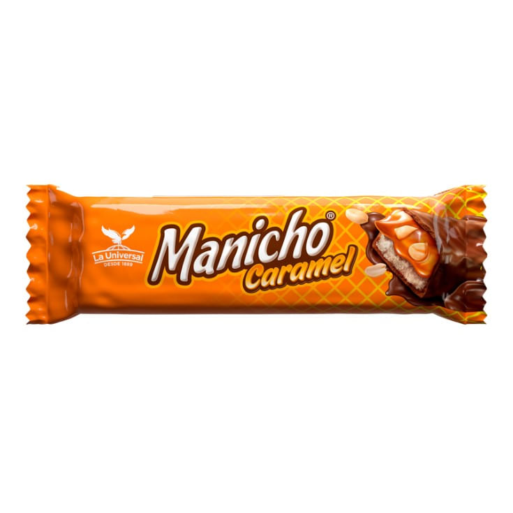 Chocolate Relleno de Caramelo y Maní Cubierto de Chocolate Manicho 50GR