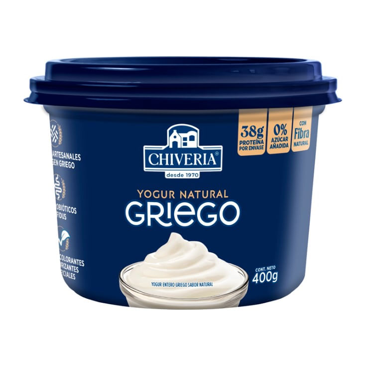 Yogurt Griego Chiveria Natural 400G