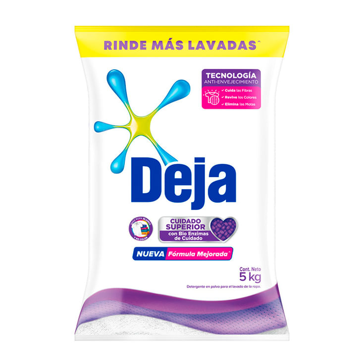 Deja Detergente Polvo Cuidado Superior 5 Kg.
