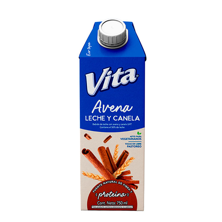 Avena Leche y Canela Carton Vita 750ML