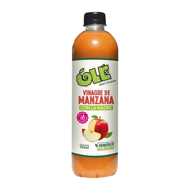 Vinagre De Manzana Con La Madre Ole 200 Ml.