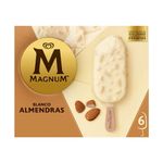 Helado Almendras White Magnum 6Pack