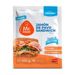 Jamón De Pavo Sandwich Mr. Pavo 200 Gr.
