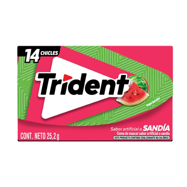 Chicle Sabor Sandia Display Trident 302.4GR