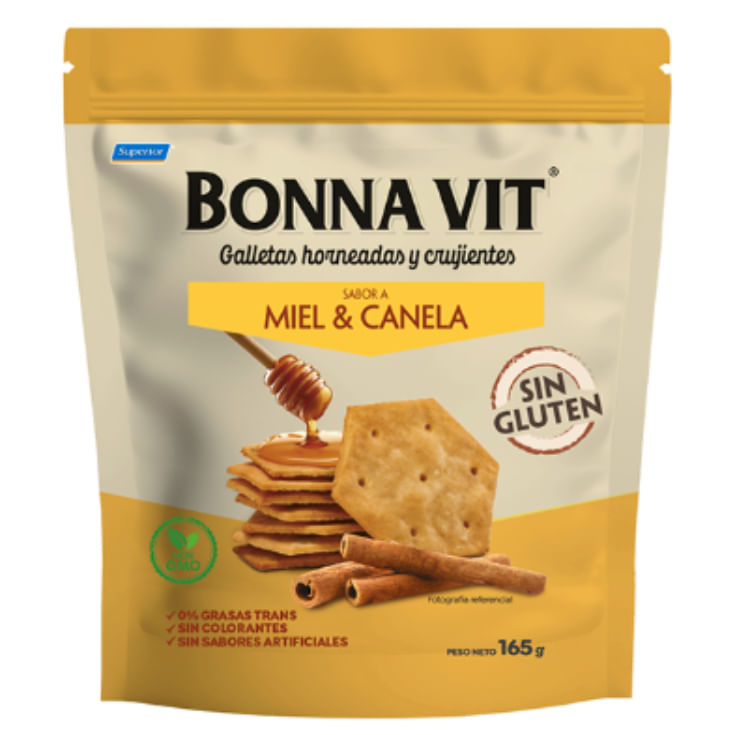 Galletas de Miel & Canela Bonna Vit 165GR