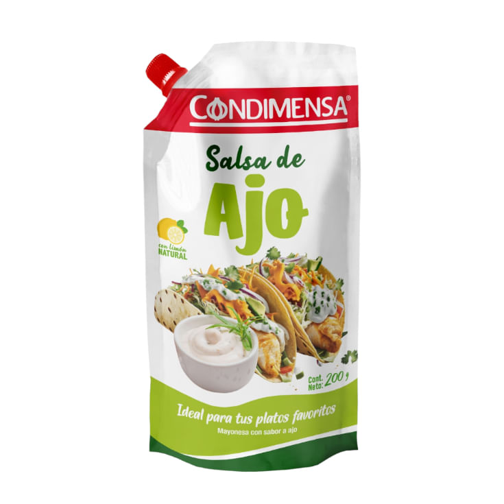 Salsa De Ajo Doypack Condimensa 200 Gr.