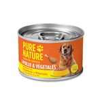 Alimento Húmedo Para Perros Pollo y Vegetales Pure Nature 170GR