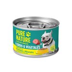 Alimento Húmedo Para Perros Cerdo y Vegetales Pure Nature 170GR