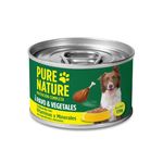 Alimento Húmedo Para Perros Pavo y Vegetales Pure Nature 170GR