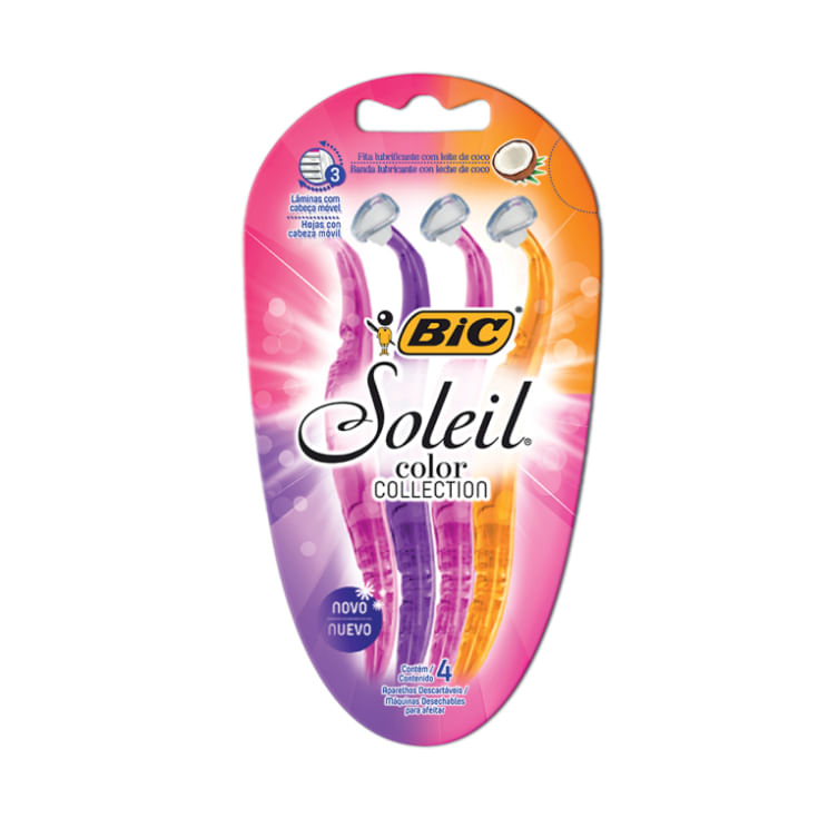 Afeitadora Desechable Mujer Soleil Pague 3 Lleve 4 Bic
