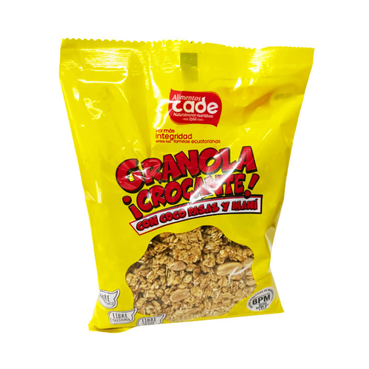 Granola Cade Con Pasas Y Maní 200 Gr