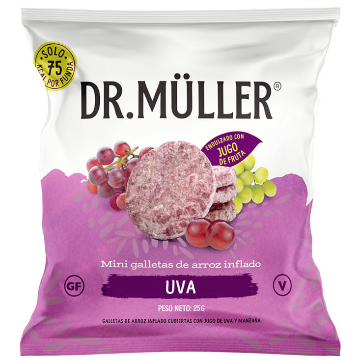 Mini Galletas Sabor a Uva Roja Dr.Muller 25GR