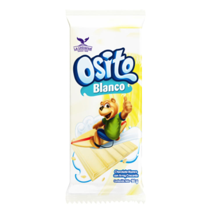 Chocolate Blanco con Arroz Crocante Osito 90GR