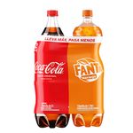 Coca Cola Two Pack Cola Original 2LT + Fanta Naranja 1.750LT
