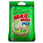 Detergente Max Wash En Polvo Aroma Limón 1 Kg