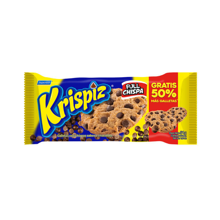 Galletas Con Chispas De Chocolate Krispiz 51GR