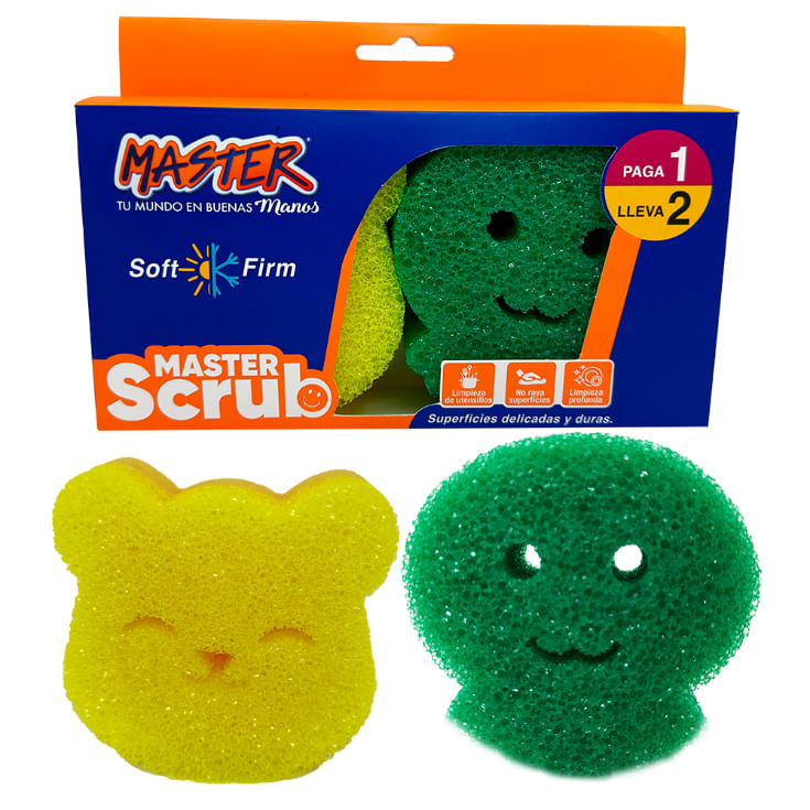 Esponja Scrub Master Paga 1 Lleva 2 Un