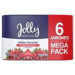 Jabón de Tocador Frutos Rojos Antibacterial SixPack Jolly 600GR