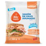 Jamón De Pavo Ahumado Mr. Pavo 160 Gr.