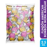 Bombon Rellenos Surtido Mora Y Manjar American 2.5KG