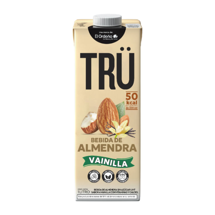 Bebida Almendra Sabor A Vainilla Tru 1LT