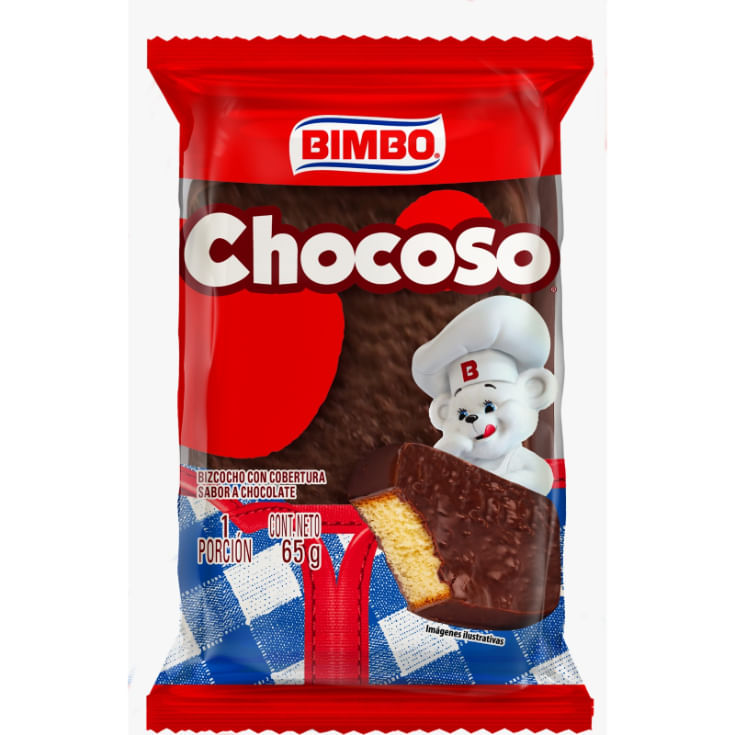 Ponque Chocoso Bimbo 65GR