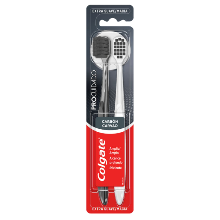 Cepillo Pro Cuidado Charcoal X2 Colgate