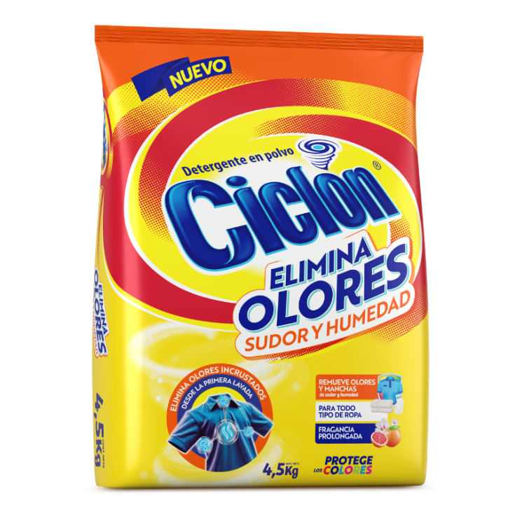 Ciclon Detergente Polvo Fragancia Prolongada 4.5 Kg