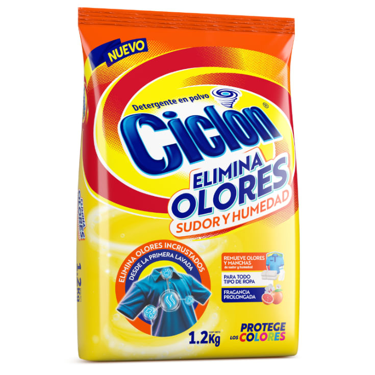 Ciclon Detergente Polvo Fragancia Prolongada 1.2 Kg