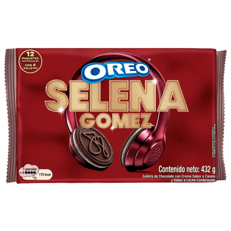 Oreo Galleta Selena Gomez Pack X12 Oreo 432GR