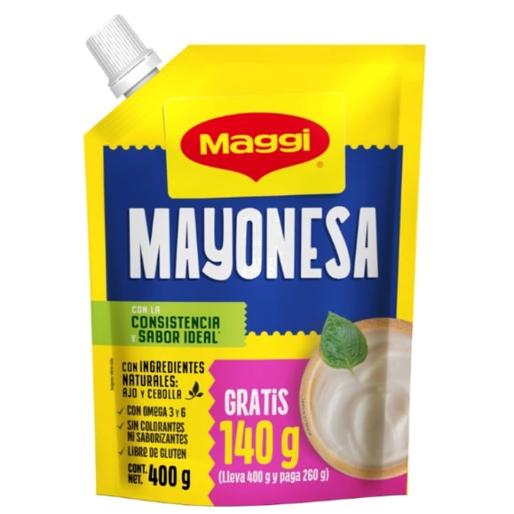 Mayonesa Doypack Maggi 260Gr + Gratis 140 Gr.