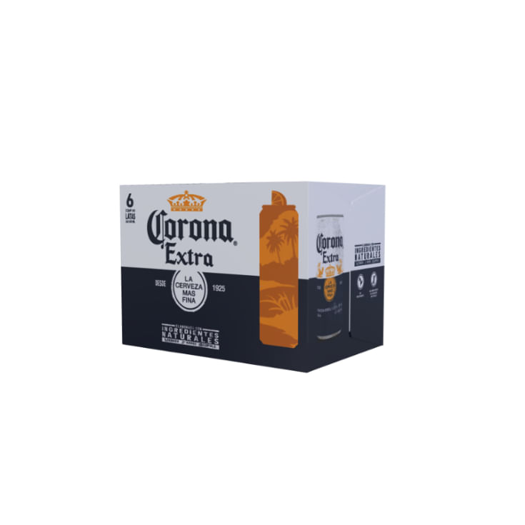 Cerveza En Lata Sixpack Corona Extra 269ML C/U