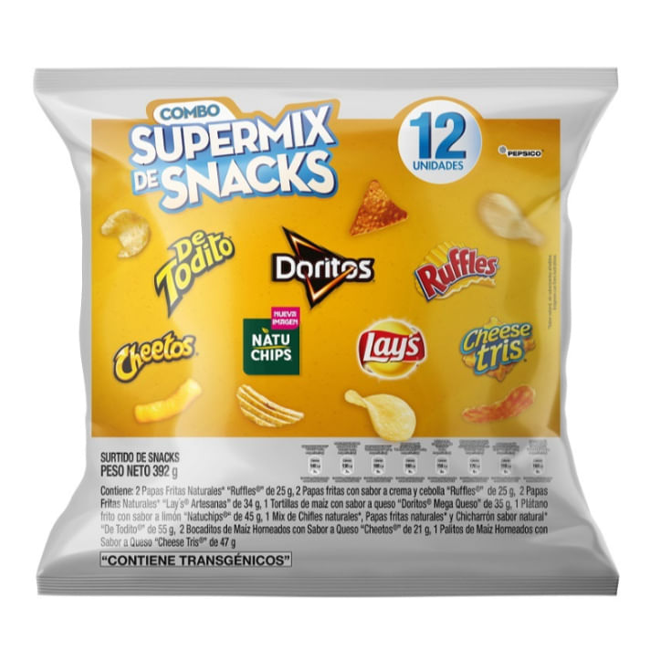 Snacks Supermix Almohada Combo 392GR