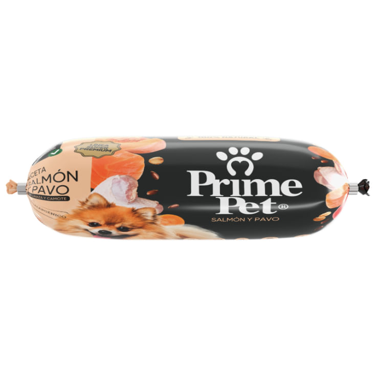 Prime Pet Alimento Codido Salmon Y Pavo 250 Gr.