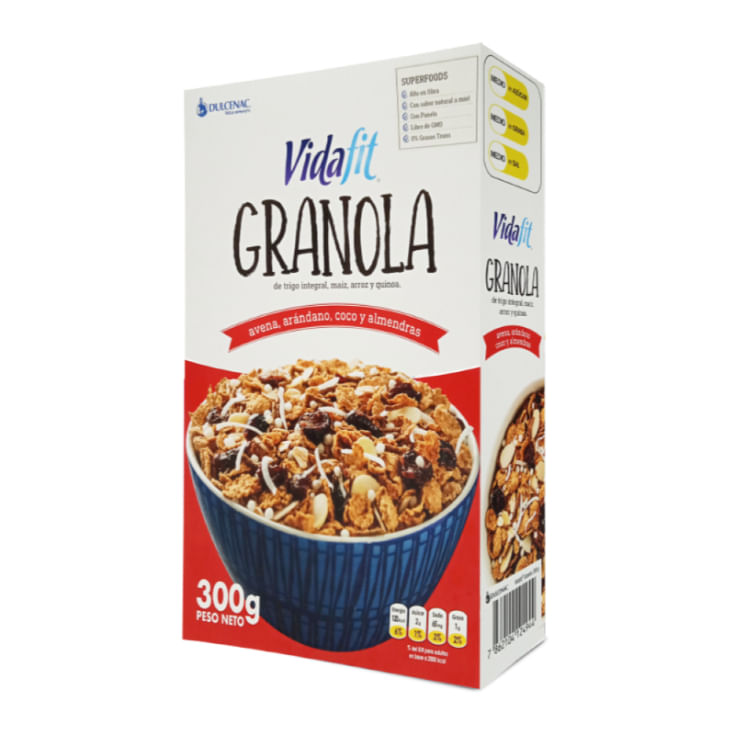Vidafit Caja Granola Arandanos Coco Y Almendras 300 Gr