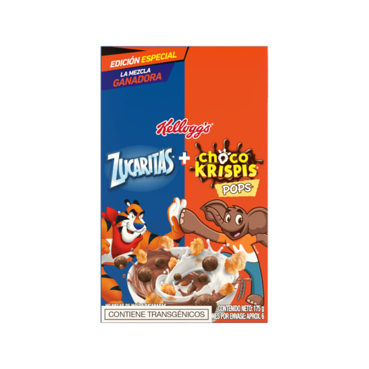 Cereal Kelloggs Zucaritas + Choco Kripis Pops 175 Gr