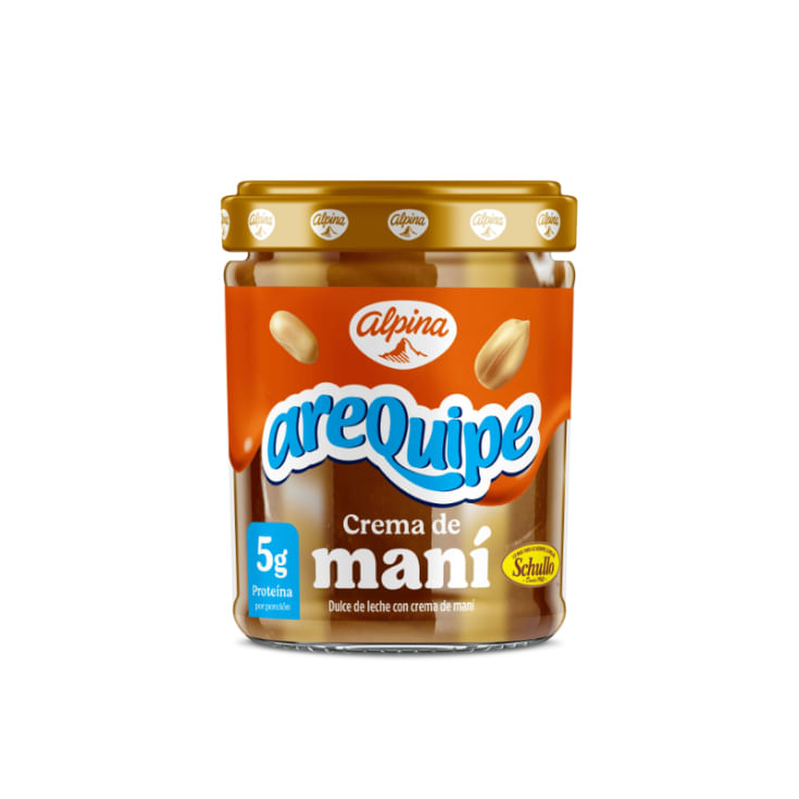 Arequipe Con Crema de Maní Alpina 200GR