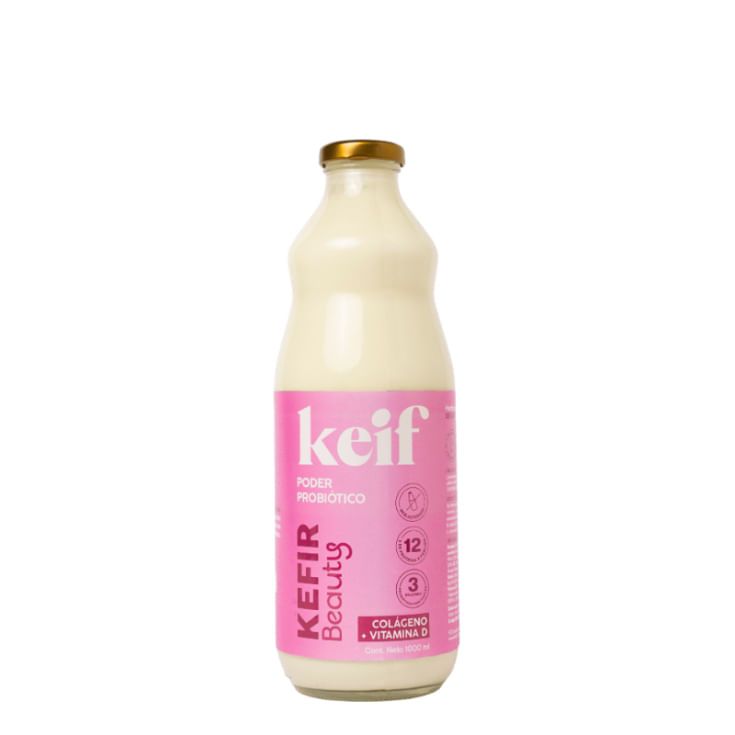 Yogurt Beauty Colágeno Vitamina D Keif Organics 1000ML