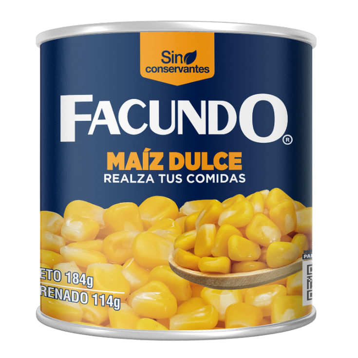 Maiz Dulce Facundo 184 Gr.