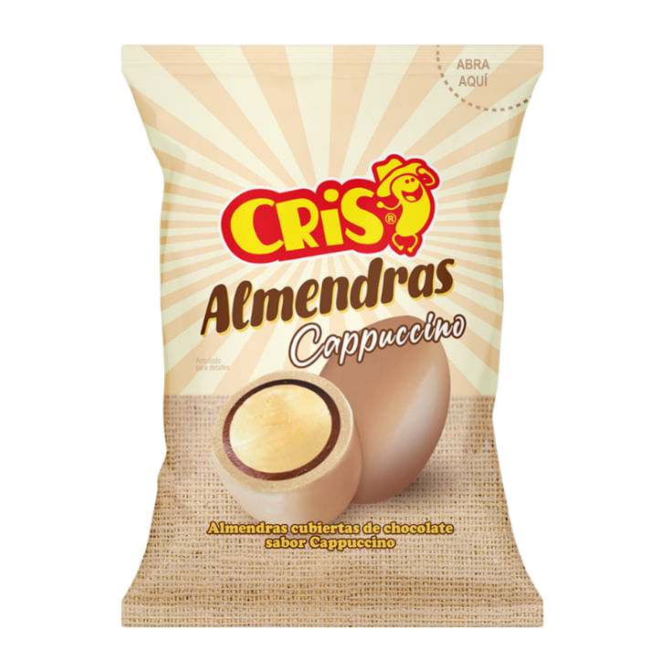 Almendras Cubiertas De Chocolate Sabor Capuccino Cris 90GR