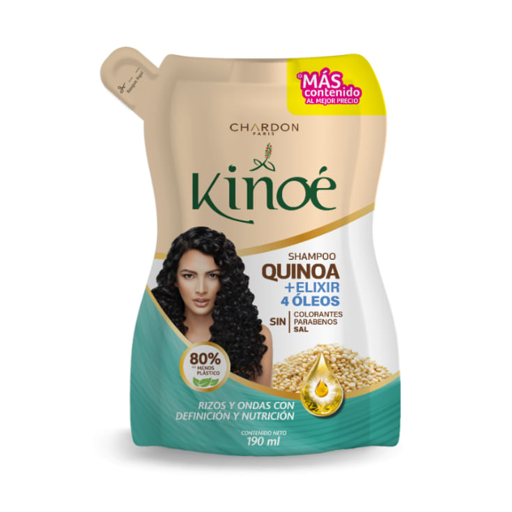 Shampoo 4 Oleos Doypack Kinoe 190ML