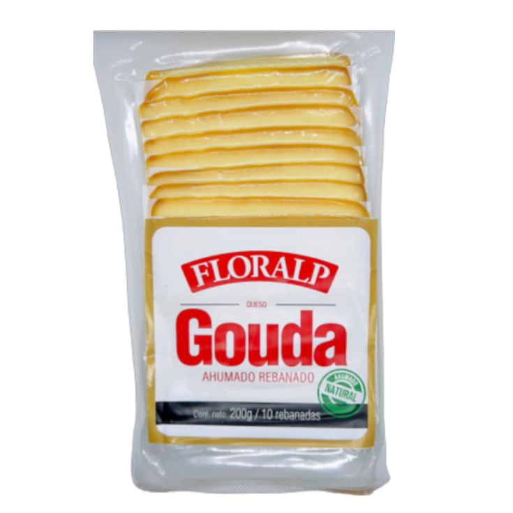 Queso Gouda Ahumado Rebanado Floralp 200GR
