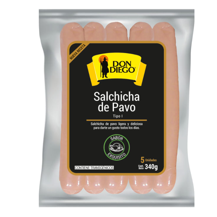 Salchicha De Pavo Don Diego 340G