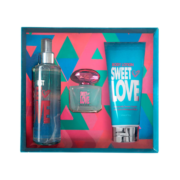Estuche Sweet Love Body Lotion+Body Mist+Perfume Unidad Boutique