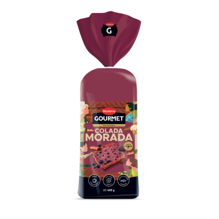 Pan Moderna Gourmet Colada Morada 450Gr