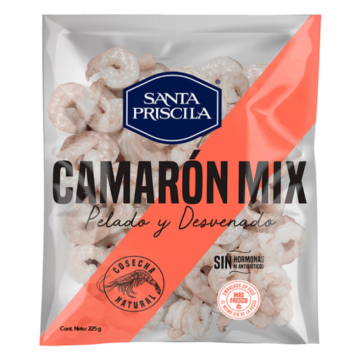 Camaron Santa Priscila Pelado Y Desvenado Mix 225 Gr