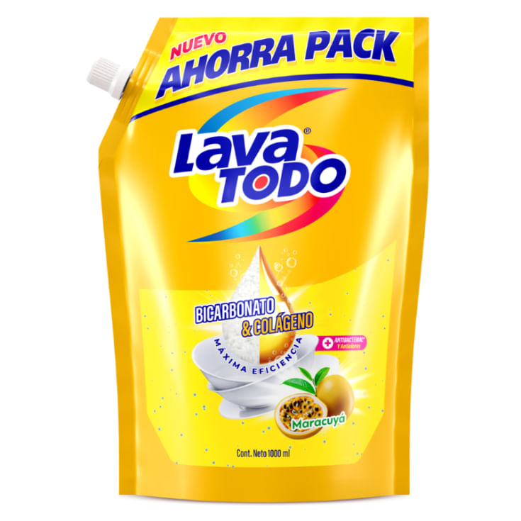 Lavavajilla Lavatodo Liquido Doypack Maracuyá 1 Lt.