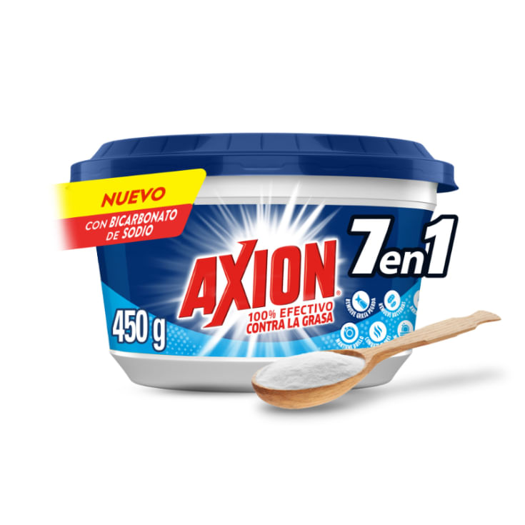 Axion Lavavajilla Crema Bicarbonato Blue 450 Gr