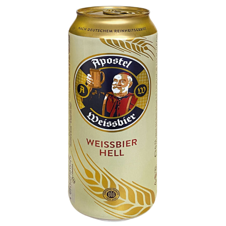 Cerveza Rubia Weissbier Apostel Lata 500 Ml