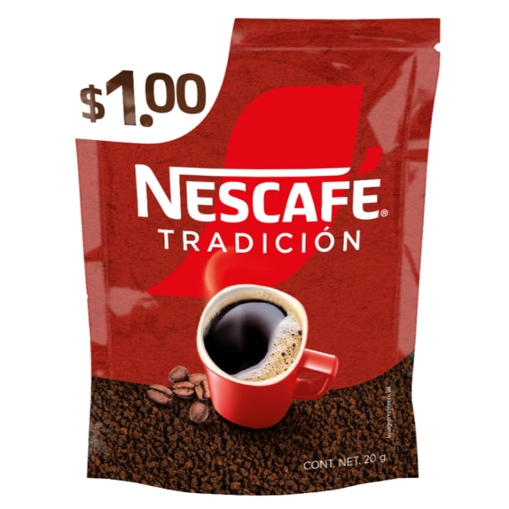 Café Tradicional Nescafe Soluble Granulado Doy Pack 20 Gr.
